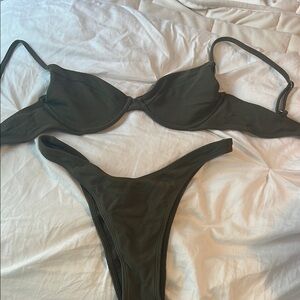 Abercrombie & Fitch Green Bikini Set
